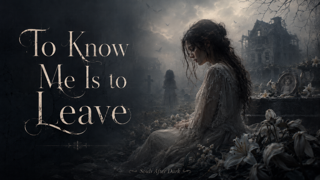 to know me is to leave